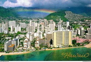 Hawaii Aloha From Waikiki Beach Aerial View