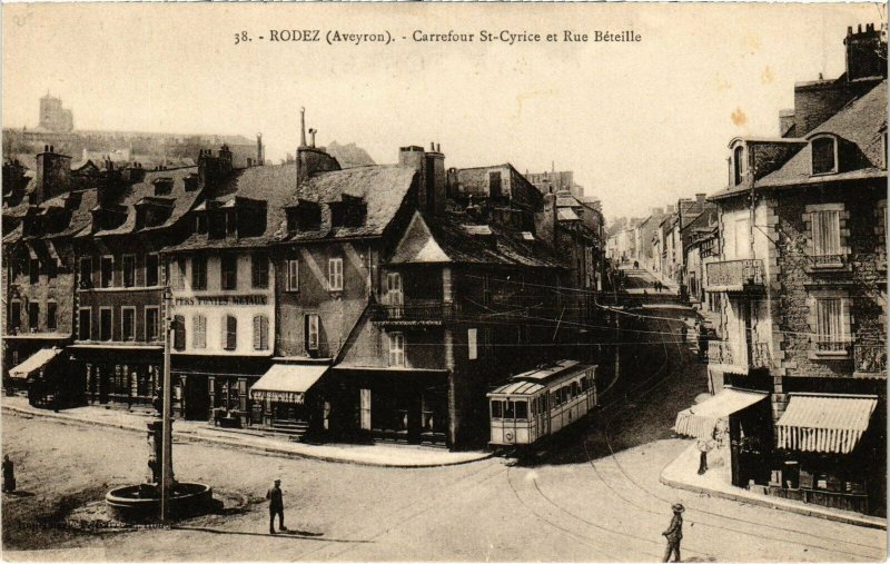 CPA RODEZ - Carrefour St-Cyrice et Rue Béteille (113317)