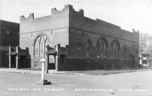 Church of Christ #3103 Estherville Iowa RPPC Photo Postcard 20-13614