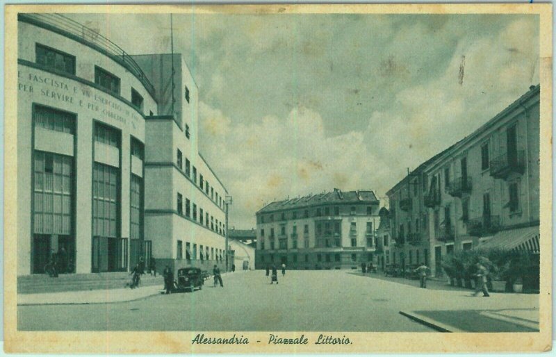 96928 - vintage postcard - Alexandria city - Piazzale Littorio 1942-