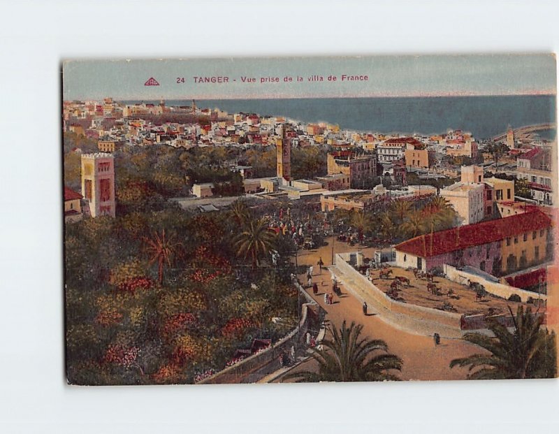 Postcard Vue prise de la villa de France Tanger Morocco