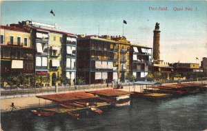 br104410 port said quai no 1 africa real photo egypt