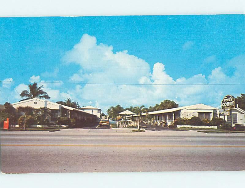 Unused Pre-1980 MOTEL SCENE Dania Florida FL HJ8298