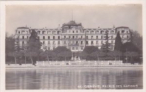 Switzerland Geneve Palais des Naations Real Photo