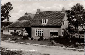 Netherlands Hoogersmilde Kampeerboerderij Vintage RPPC C013