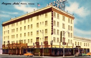 Linen Postcard Arizona Hotel in Phoenix, Arizona