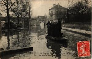 CPA ASNIERES La Grande Crue de la Seine-Le quai d'Asnieres (413543)