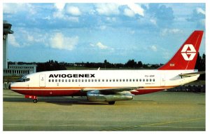 Aviogenex Boeing 737 2K3 Adv at Paris Orly Airplane Postcard