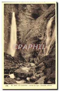 Postcard Old Approx Luchon Vallee du Lyz Cascade Hell