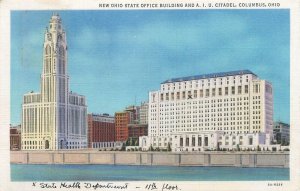 United States Columbus New Ohio State Office Buildings postcard