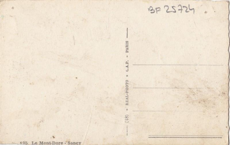 BF25724 le mont dore saney cable train  france front/back image