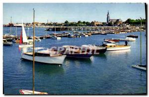 Postcard Modern Basin & # 39Arcachon The Port De Plaisance Boat
