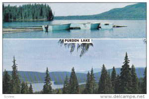 2-Views of Purden Lake, Row Boats, British Columbia, Canada, 40-60s