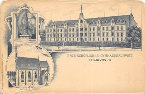 Freiburg Germany c1905 Postcard Erzbishofliches Gymnasialkonvikt