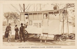 Michigan Dearborn Greenfield Village Hot Dog Wagon 5 Cent Hot Dogs Real Photo