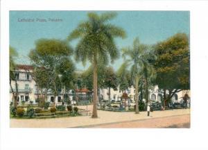 LP73  Panama, Canal Zone, old postcard,  Cathedral Plaza