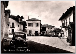 Un Saluta da Vinchio d'Asti Italy Real Photo RPPC Postcard