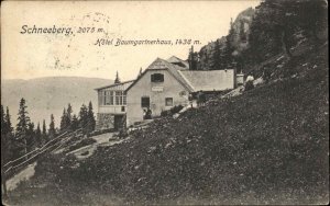Schneeberg Austria Hotel Baumgartnerhaus c1910 Vintage Postcard