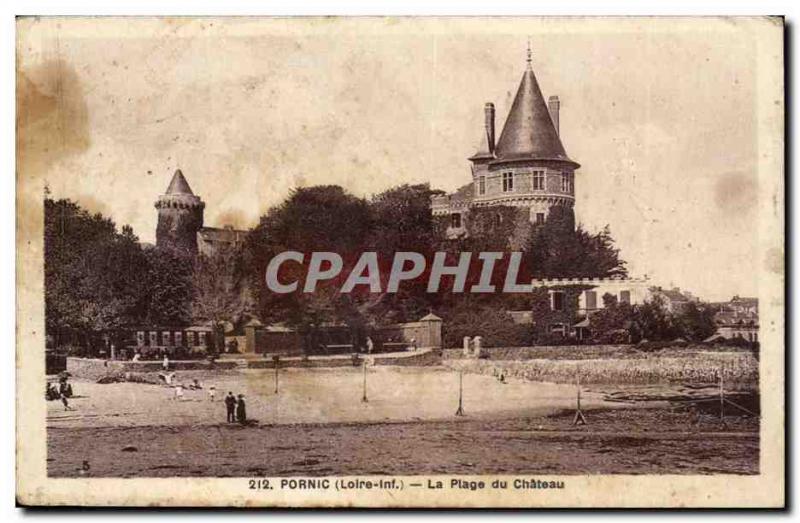 Pornic - La Plage du Chateau - Old Postcard