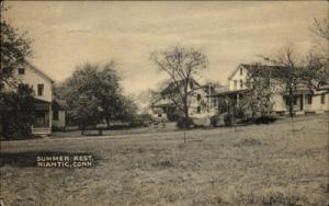 Niantic CT Summer Rest Homes Old Postcard