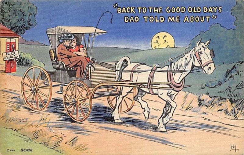 Back to the Good Old Days Horse Drawn Postal Used Unknown 