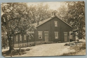 HOOKER PA Concord Presbyterian Church ANTIQUE REAL PHOTO POSTCARD RPPC