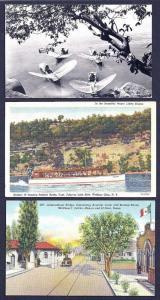 Twelve (12) different 1940's (or earlier) postcards UNUSED