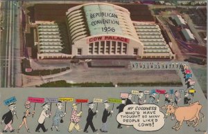 Political Postcard Republican Convention 1956 Cow Palace San Francisco CA