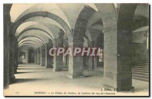 Old Postcard Rennes The Courthouse Gallery of the ground floor