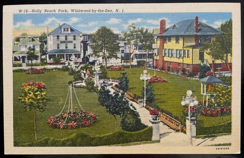 Vintage Postcard 1946 Holly Beach Park, Wildwood-by-the-Sea, NJ