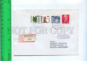 254983 GERMANY GDR DDR 1990 year Sonneberg registered real posted COVER