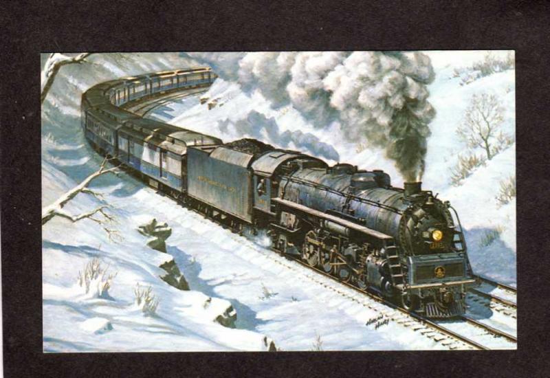 Baltimore and & Ohio  Railroad Train Locomotive 5567 Postcard Artist Signed