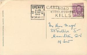 Vintage Postcard St. Kilda Road Princess Bridge Street Melbourne Australia 