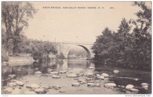 KEENE, New Hampshire, 1900-1910's; Arch Bridge, Ashuelot River