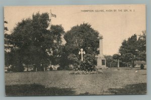 AVON BY THE SEA NJ THOMPSON SQUARE ANTIQUE POSTCARD