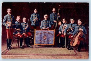 Cedar Rapids Iowa IA Postcard Royal Hungarian Orchestra 1909 Antique Musicians