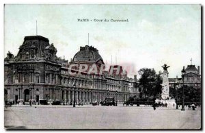 Old Postcard Paris Court of Carousel