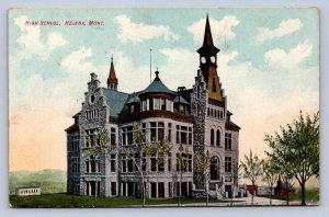 J97/ Helena Montana Postcard c1910 High School Building  375