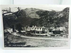 Vintage Multiview Rp Postcard Scafell Hotel Rosthwaite Cumbria Real Photo Rppc