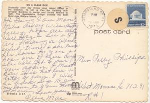 On a Clear Day! New York City, 1978 used Postcard