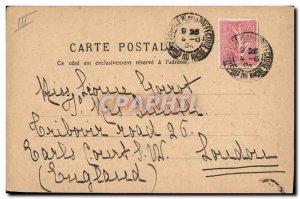 Postcard Old Hunting Hunter Hunters Dog