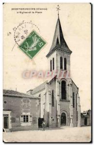 Old Postcard Montgauguier L & # 39eglise and instead