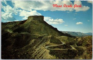 VINTAGE POSTCARD PANORAMIC VIEW OF THE MESA VERDE NATIONAL PARK