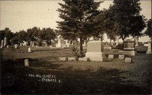 Cherokee Iowa IA Oak Hill Cemetery c1910 Real Photo Postcard