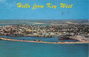 Key West Florida Birdseye View Of City Vintage Postcard K56226