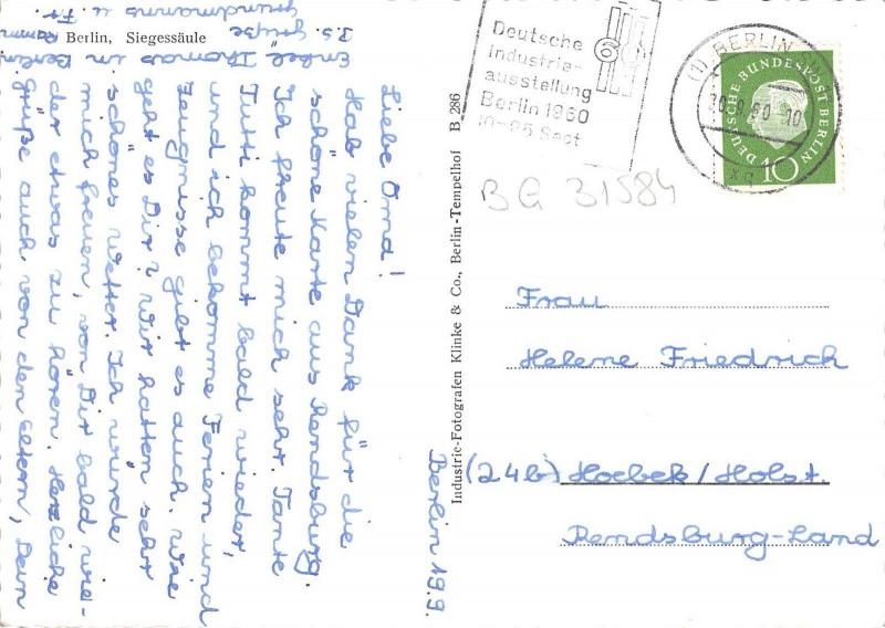 BG31584 berlin siegessaule  germany CPSM 14.5x10cm