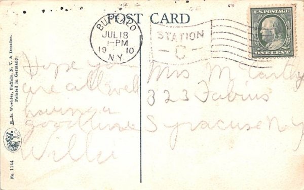 ny-buffalo State Hospital 1910