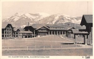 Glacier National Park Glacier Park Hotel Real Photo Vintage Postcard JH230514