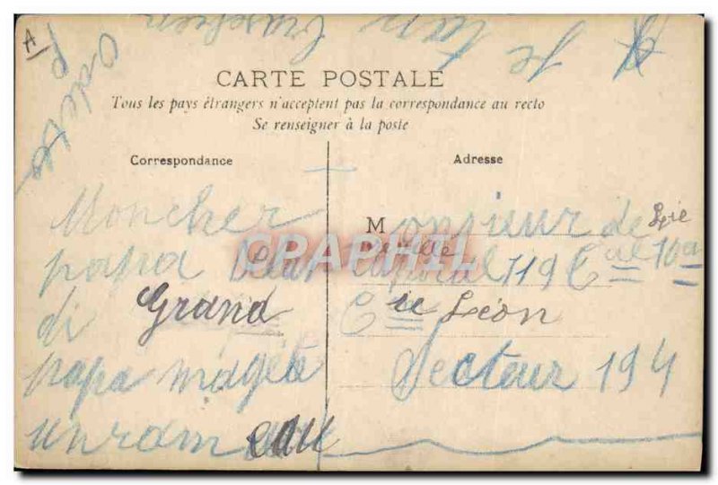 Old Postcard Fancy Louise Surname