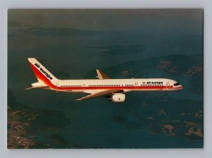 Aviation Airplane Postcard Air Europe Airlines Boeing 757 G-BKRM Midair M11